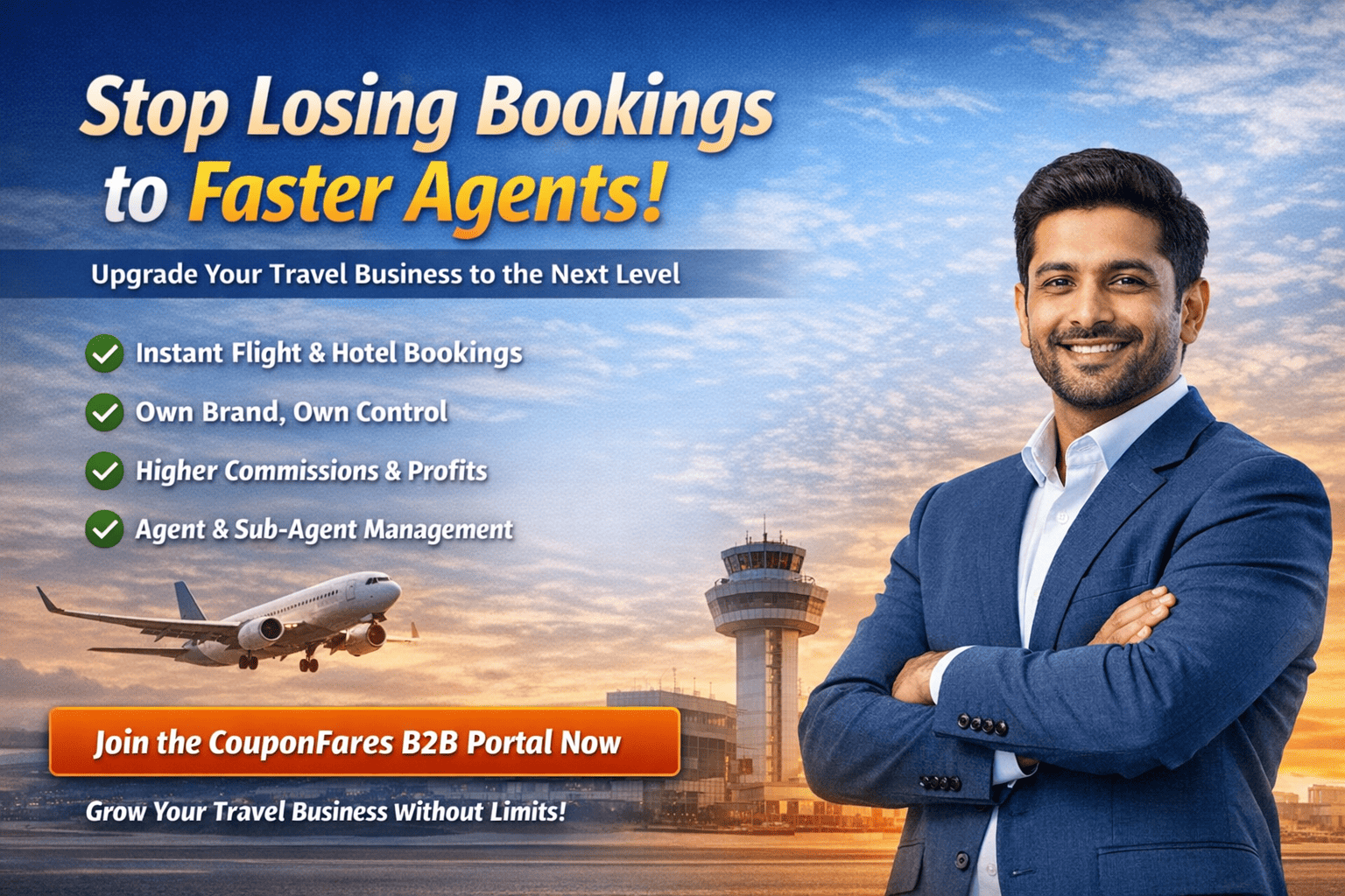 Travel Agents Losing Bookings Without B2B Portal | CouponFares